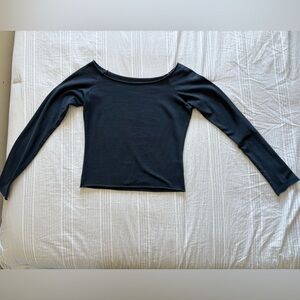 Brandy Melville Navy long sleeve top